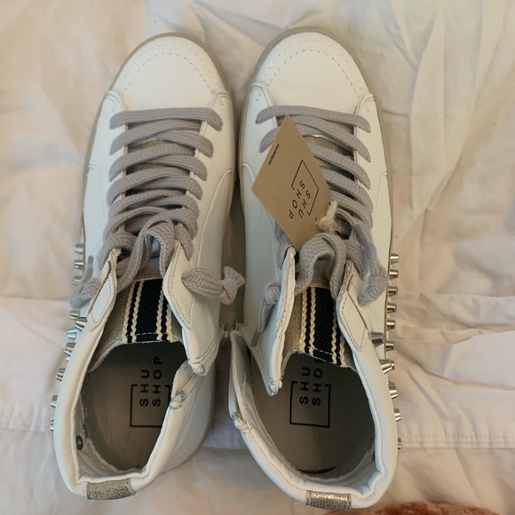 NWOT SHUSHOP RIRI Studded High Top sneakers - Picture 3 of 5